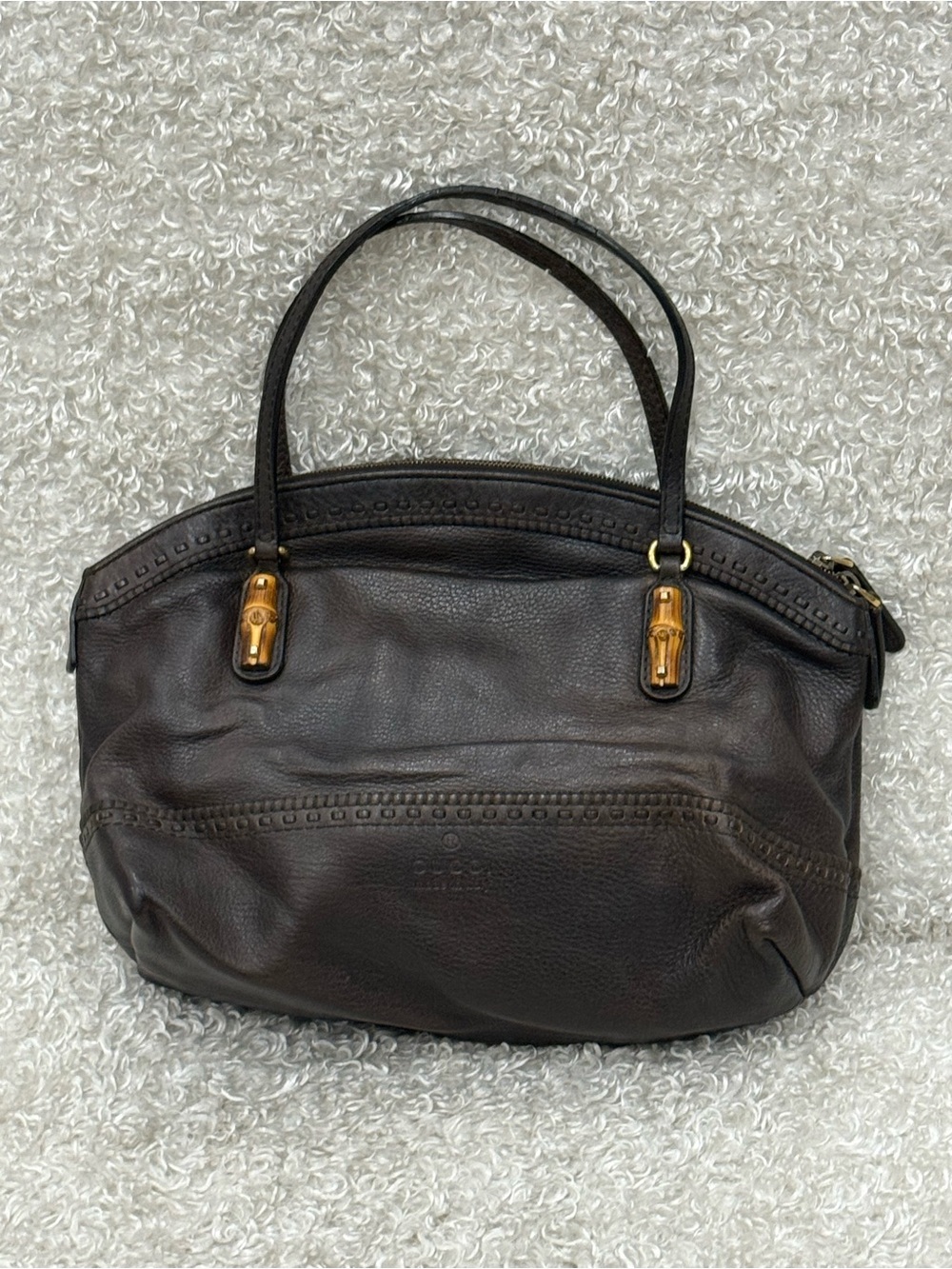 Gucci Leather Laidback Crafty Handbag